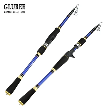GLUREE High Carbon Fiber Lure Telescopic Fishing Rod 1.8M 2.1M 2.4M 2.7M Portable Hand Spinning Fishing Pole Casting Rod Tackle
GLUREE High Carbon Fiber Lure Telescopic Fishing Rod 1.8M 2.1M 2.4M 2.7M Portable Hand Spinning Fishing Pole Casting Rod Tackle