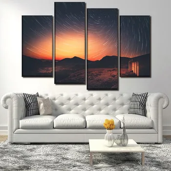 Canvas HD Printed Poster Wall Art 4 Piece Dusk Sunset Milky Way Star Trail Pictures Home Decorative Shipped 24 Hour
Canvas HD Printed Poster Wall Art 4 Piece Dusk Sunset Milky Way Star Trail Pictures Home Decorative Shipped 24 Hour