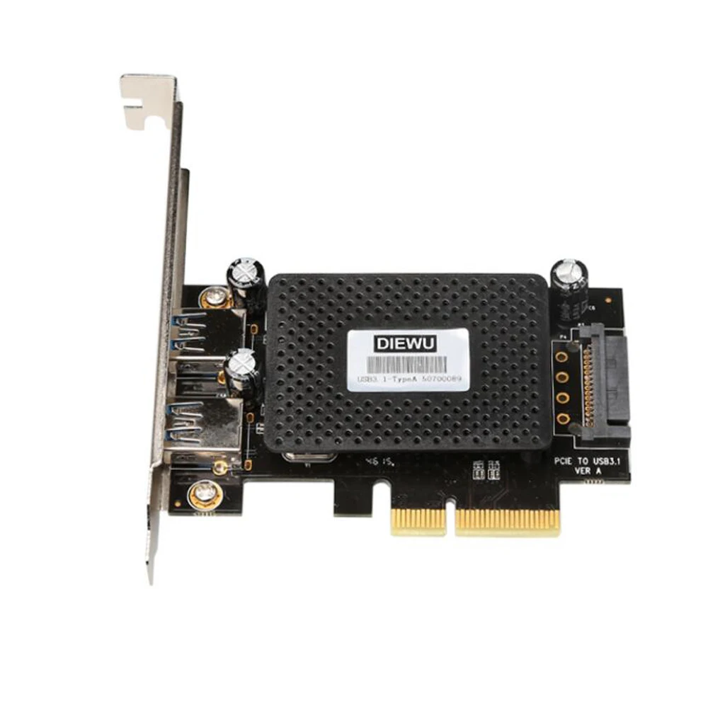 USB 3.1 to PCIe Card with 15 Pin SATA Power 10Gbps PCI-E Converter ASM1142 Chip pcie pci express usb 3.1 network card adapter
USB 3.1 to PCIe Card with 15 Pin SATA Power 10Gbps PCI-E Converter ASM1142 Chip pcie pci express usb 3.1 network card adapter