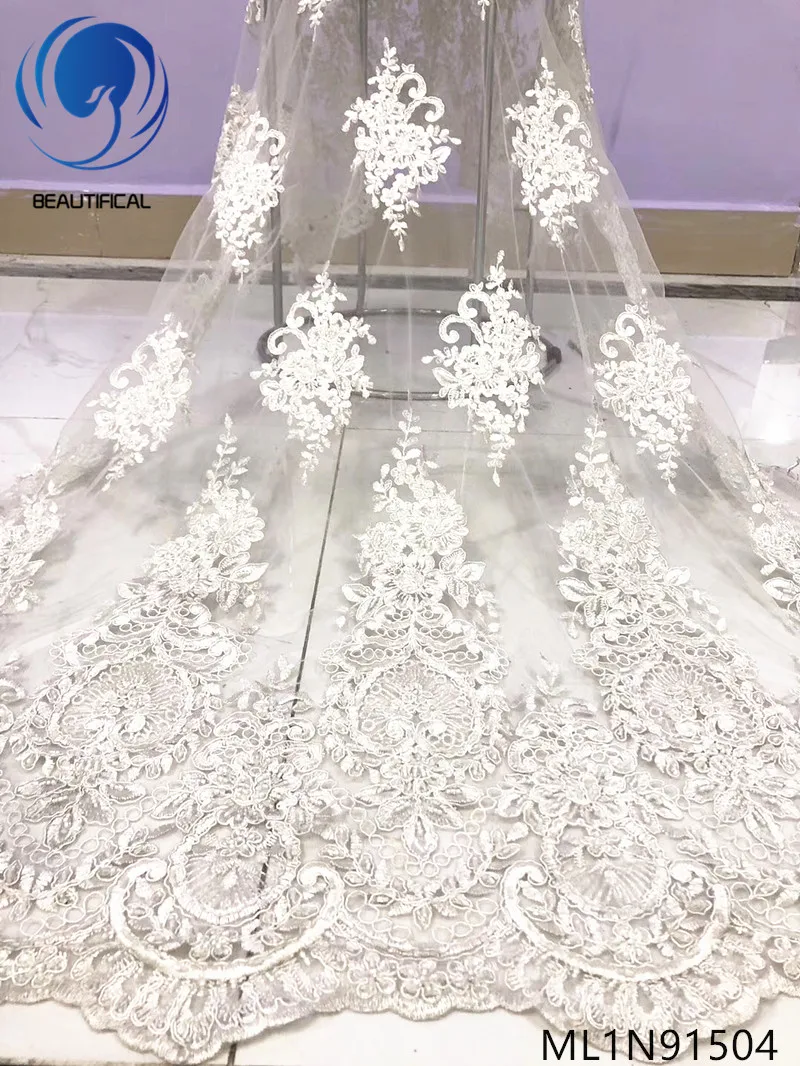 Beautifical white french lace fabrics for wedding exquisite embroidery beaded net lace nigerian lace sequins fabric ML1N915
Beautifical white french lace fabrics for wedding exquisite embroidery beaded net lace nigerian lace sequins fabric ML1N915
