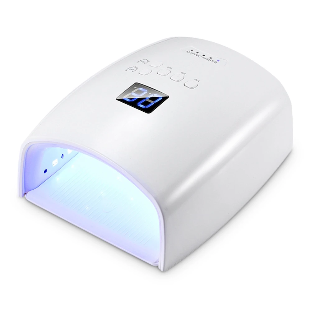 S10 48W 30 LEDs UV LED Manicure Tool Curing Nail Gel Dryer Lamp 7800mAh battery LCD digital screen for reading the working time
S10 48W 30 LEDs UV LED Manicure Tool Curing Nail Gel Dryer Lamp 7800mAh battery LCD digital screen for reading the working time