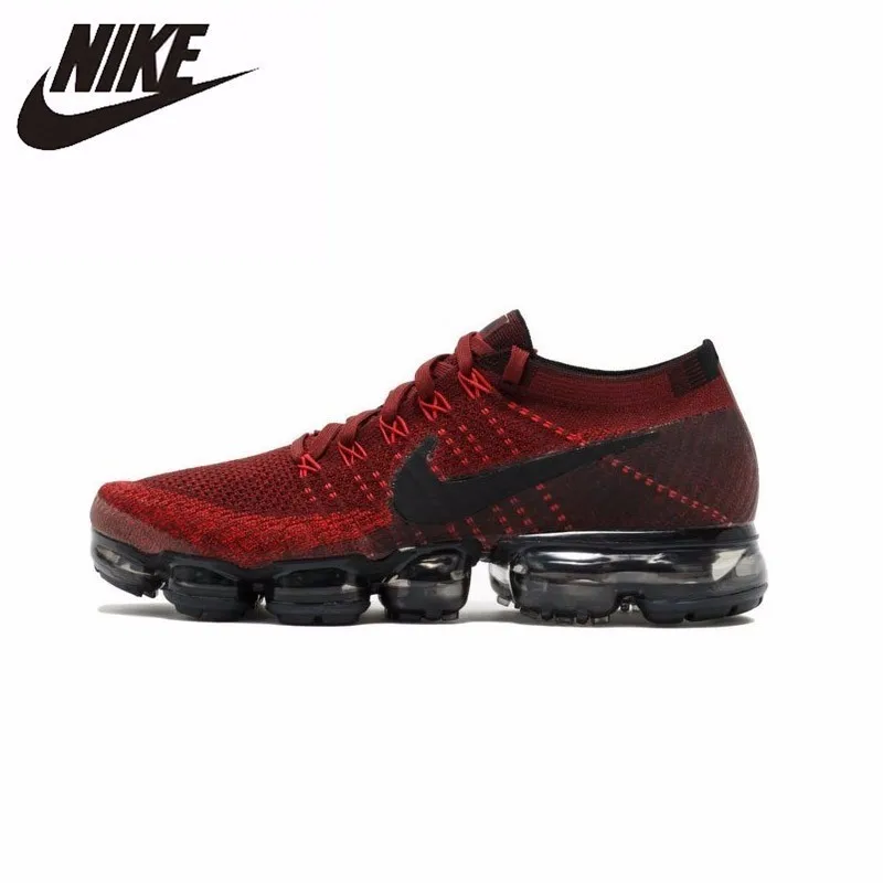 

Nike Air Vapormax Flyknit New Arrival Original Comfortable Men Running Shoes Black&red Breathable Sneakers #849558-601
