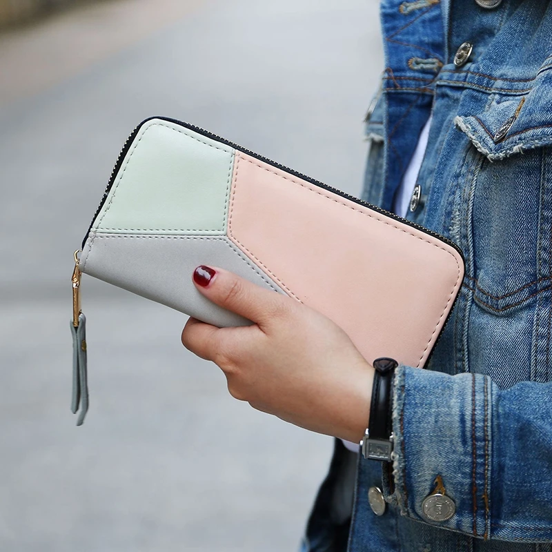 Ladies Single Pull Wallet Korean Version Color Matching Multi-Card Explosion Type Coin Purse Wallet Card Bag
Ladies Single Pull Wallet Korean Version Color Matching Multi-Card Explosion Type Coin Purse Wallet Card Bag