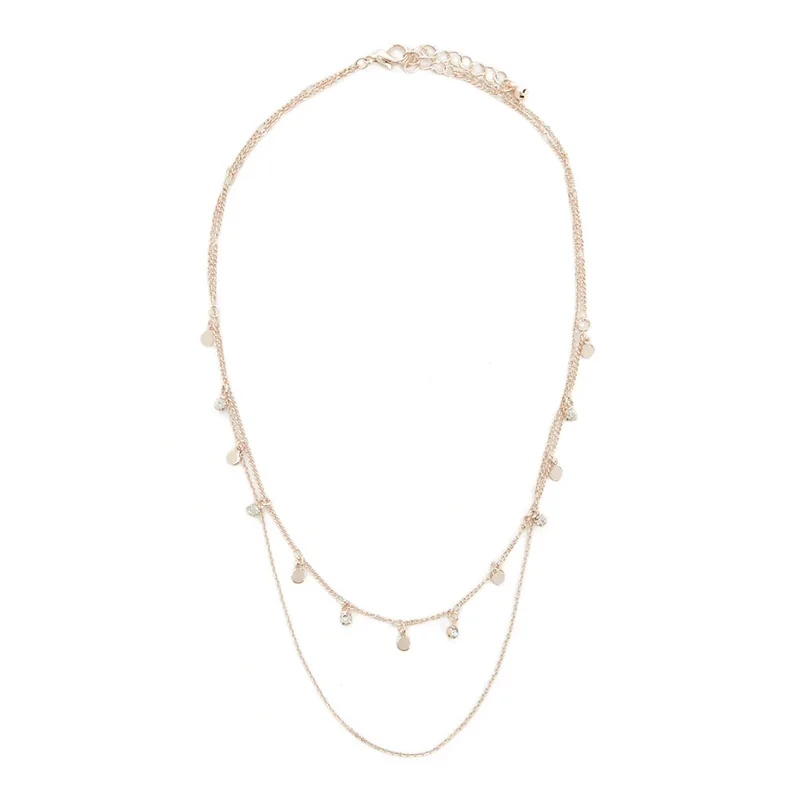 Rhinestone Sequins Tassel Necklace Female 2018 Fashion Jewelry Necklaces for Women Layered Necklaces Gold Silver Color
Rhinestone Sequins Tassel Necklace Female 2018 Fashion Jewelry Necklaces for Women Layered Necklaces Gold Silver Color