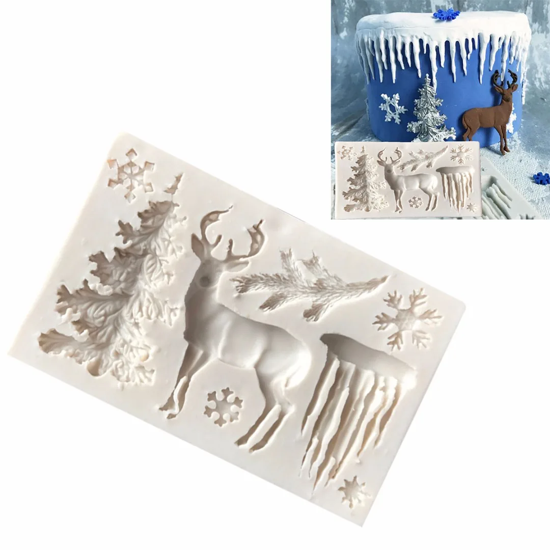 JX-LCLYL Silicone Christmas Tree Deer Fondant Chocolate Mould Cake Decorating Mould New
JX-LCLYL Silicone Christmas Tree Deer Fondant Chocolate Mould Cake Decorating Mould New