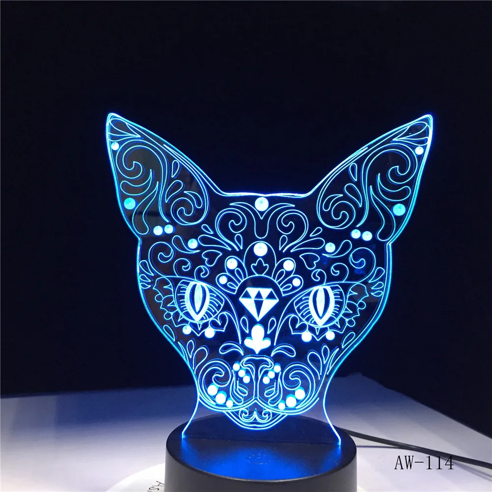 3D ночсветильник в виде кошки, сменная лампа в виде животного, 7 цветов, USB, 3D иллюзионная настольная лампа для дома, декоративная детская игрушка, фотография
3D ночсветильник в виде кошки, сменная лампа в виде животного, 7 цветов, USB, 3D иллюзионная настольная лампа для дома, декоративная детская игрушка, фотография