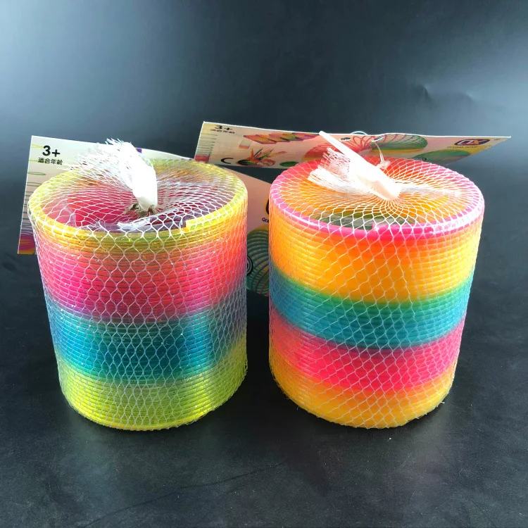 Large Rainbow Circle Stretch Toys Jenga Children Coil Magic Plastic Mesh Bag Collection Model Toys Y917
Large Rainbow Circle Stretch Toys Jenga Children Coil Magic Plastic Mesh Bag Collection Model Toys Y917