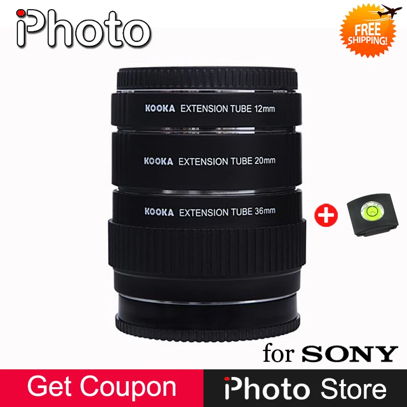 Kooka KK-S68 Metal AF Extension Tube for Sony A Mount SLR Camera 12mm 20mm 36mm Automatic Close-up Photography Front Rear Cap
Kooka KK-S68 Metal AF Extension Tube for Sony A Mount SLR Camera 12mm 20mm 36mm Automatic Close-up Photography Front Rear Cap