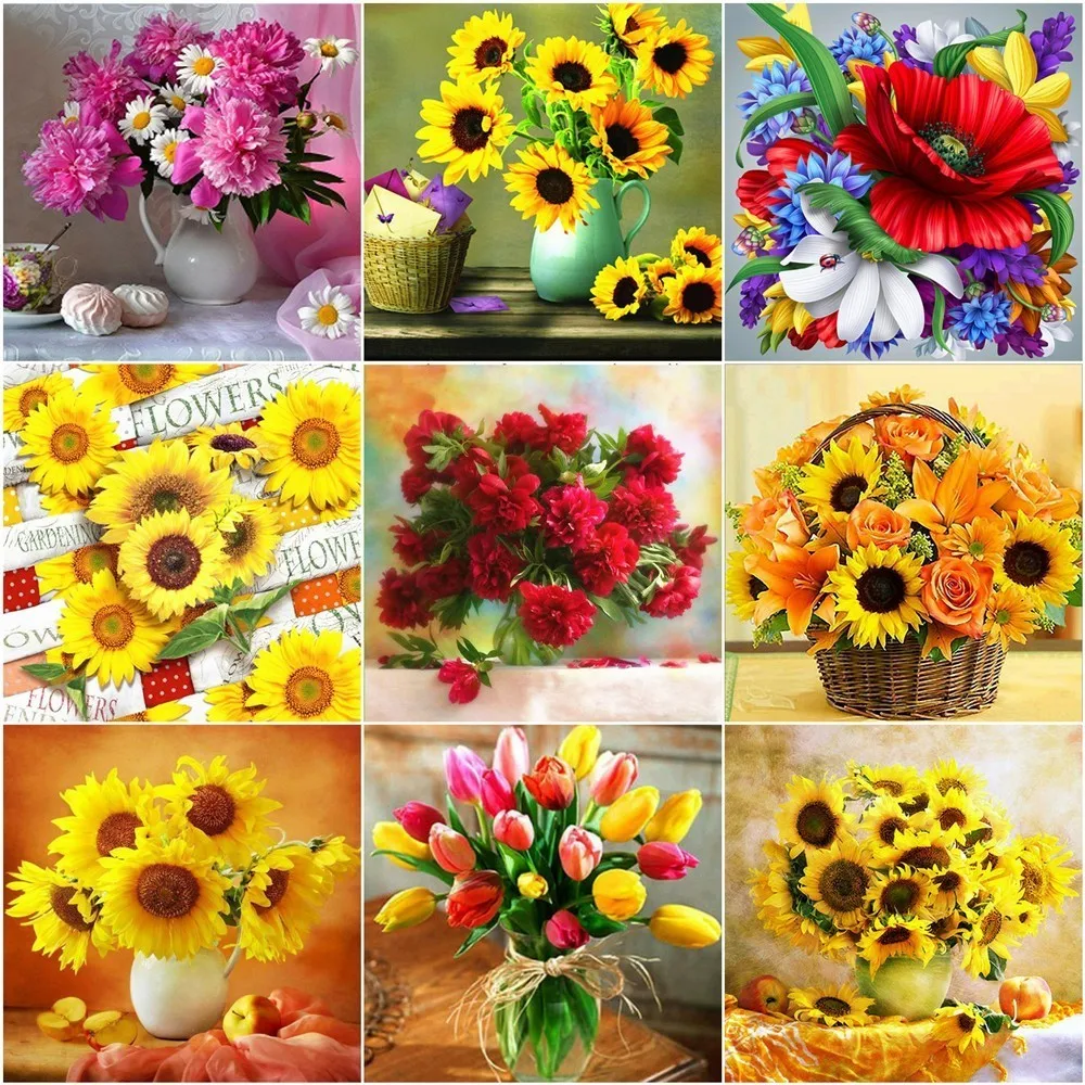 HUACAN 5D DIY Full Square Sun Flower Diamond Painting Embroidery Sale Diamond Mosaic Picture Of Rhinestone Decoration Home Gift
HUACAN 5D DIY Full Square Sun Flower Diamond Painting Embroidery Sale Diamond Mosaic Picture Of Rhinestone Decoration Home Gift