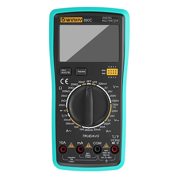 ZEAST AC/DC 890C Digital True RMS 2000counts Multimeter Digital Meter Current Voltage Frequency Data Hold Multitester
ZEAST AC/DC 890C Digital True RMS 2000counts Multimeter Digital Meter Current Voltage Frequency Data Hold Multitester