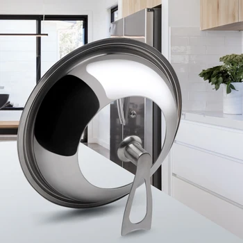 Household transparent toughened glass cover stainless steel stir-frying pan lid wok steamer saucepan skillet kitchen cookware
Household transparent toughened glass cover stainless steel stir-frying pan lid wok steamer saucepan skillet kitchen cookware