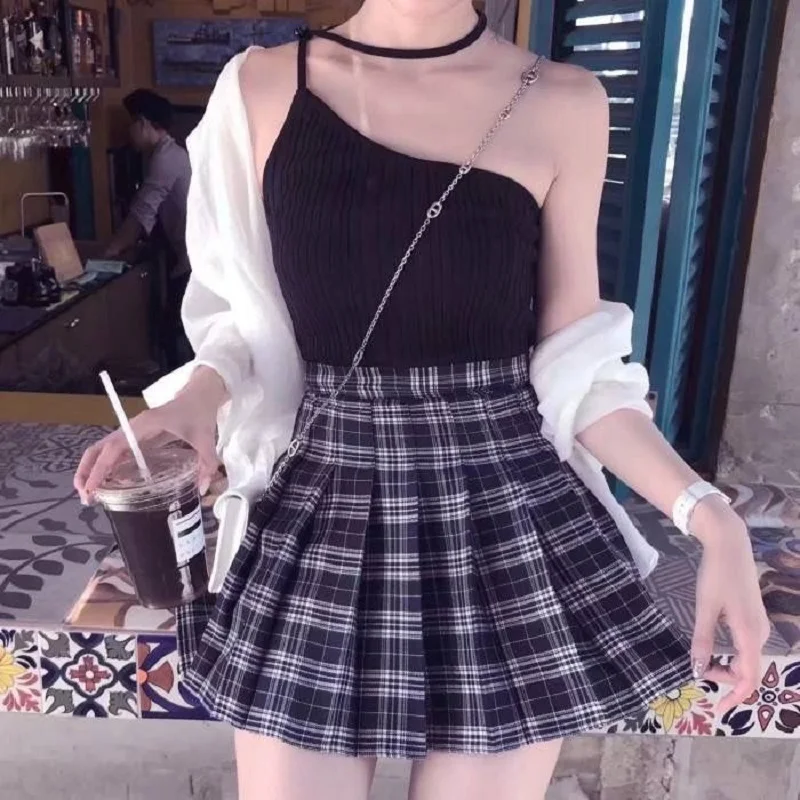 Harajuku Girls Tanks Women Top Sleeveless Knitted Camis Slim Halter Neck Sexy Strapless Cute Tee Tumblr Fashion 2019 Summer
Harajuku Girls Tanks Women Top Sleeveless Knitted Camis Slim Halter Neck Sexy Strapless Cute Tee Tumblr Fashion 2019 Summer