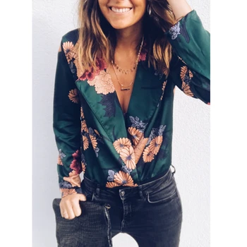 Retro Floral Print Bodysuit Women Sexy Deep V-Neck Long Sleeve Leotard Tops Turn-down Collar Rompers Womens Jumpsuits Bodysuits
Retro Floral Print Bodysuit Women Sexy Deep V-Neck Long Sleeve Leotard Tops Turn-down Collar Rompers Womens Jumpsuits Bodysuits