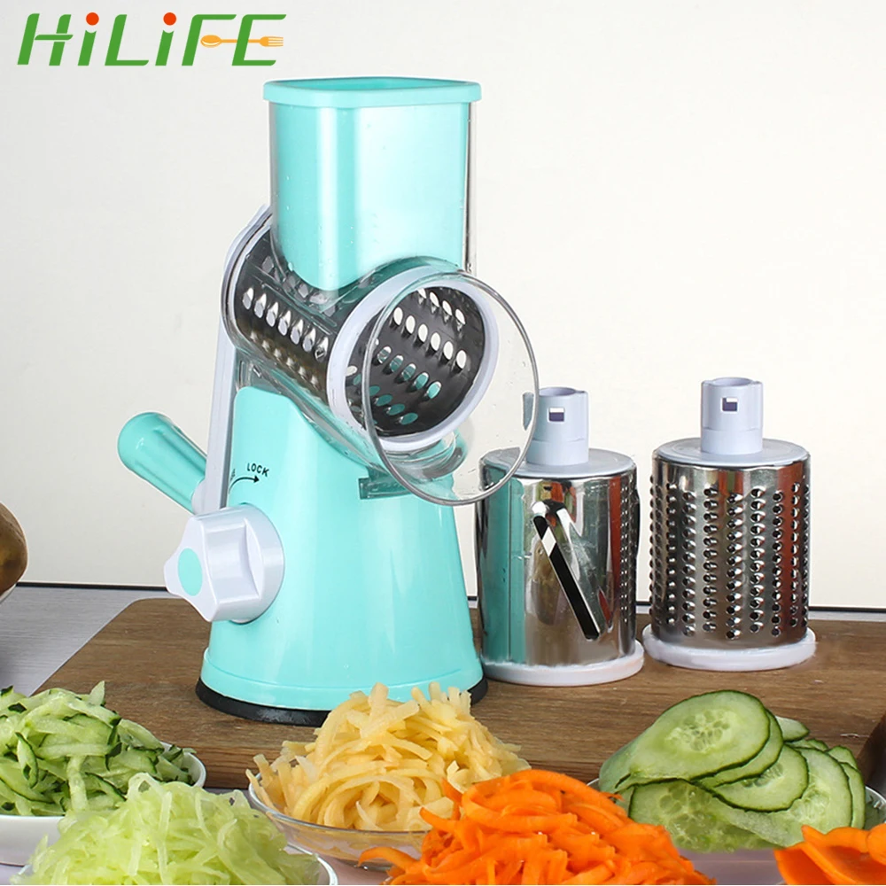 HILIFE Manual Rotating Grate Vegetable Fruit Cheese Cutter Slicer Multi-function Potato Carrot Chopperr Kitchen Tools Gadget
HILIFE Manual Rotating Grate Vegetable Fruit Cheese Cutter Slicer Multi-function Potato Carrot Chopperr Kitchen Tools Gadget