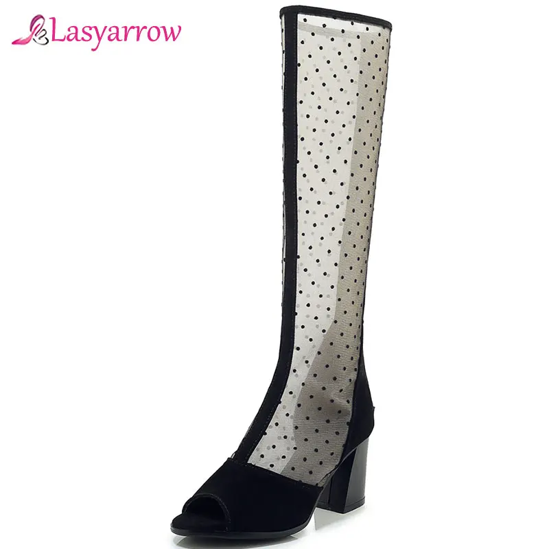 Lasyarrow Fashion Sexy Summer Knee High Boots High Heels Spring Summer Party Club Shoes Woman Ladies Long Summer Boots J863
Lasyarrow Fashion Sexy Summer Knee High Boots High Heels Spring Summer Party Club Shoes Woman Ladies Long Summer Boots J863