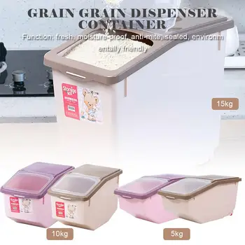 5/10/15kg Storage Box Plastic Sealed Moisture-proof Container With Large Capacity Rice Dried Food Cereal Dispenser Storage Case
5/10/15kg Storage Box Plastic Sealed Moisture-proof Container With Large Capacity Rice Dried Food Cereal Dispenser Storage Case