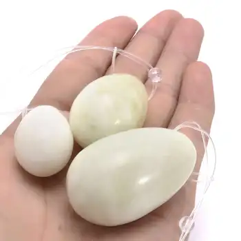 3PCS Natural Jade Yoni Eggs For Kegel Exercise Pelvic Floor Muscles Vaginal Exercise Ben Wa Ball Massage Health Care 2017
3PCS Natural Jade Yoni Eggs For Kegel Exercise Pelvic Floor Muscles Vaginal Exercise Ben Wa Ball Massage Health Care 2017
