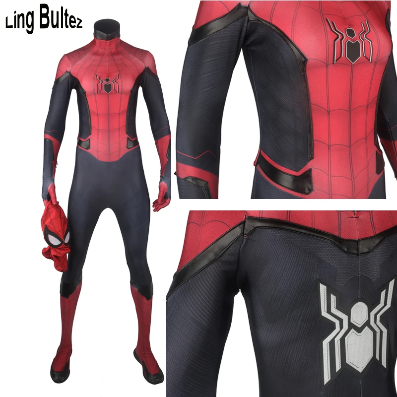 Ling Bultez High Quality New Rubber Logo Black Details FFH Spider Man Cosplay Costume For Men FFH Spider Man Costume With Detail
Ling Bultez High Quality New Rubber Logo Black Details FFH Spider Man Cosplay Costume For Men FFH Spider Man Costume With Detail