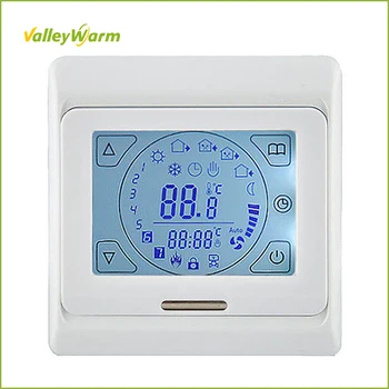 ValleyWarm Weekly Programable Touch Screen Thermostat for Electrical Floor Heating Temperature Control VW-M9 E91.716
ValleyWarm Weekly Programable Touch Screen Thermostat for Electrical Floor Heating Temperature Control VW-M9 E91.716
