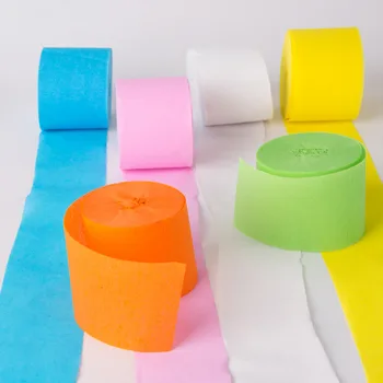 4.5cm*25m/Roll Crepe Paper Streamers Decoration Rainbow DIY Paper for Wedding Party Decor Photo Background Wall Decor
4.5cm*25m/Roll Crepe Paper Streamers Decoration Rainbow DIY Paper for Wedding Party Decor Photo Background Wall Decor
