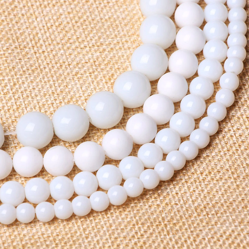 New High-quality Spacer Loose Beads Jewelry Making DIY For Necklace Bracelet Wholesale 4 6 8 10 12mm Natural White Stone
New High-quality Spacer Loose Beads Jewelry Making DIY For Necklace Bracelet Wholesale 4 6 8 10 12mm Natural White Stone