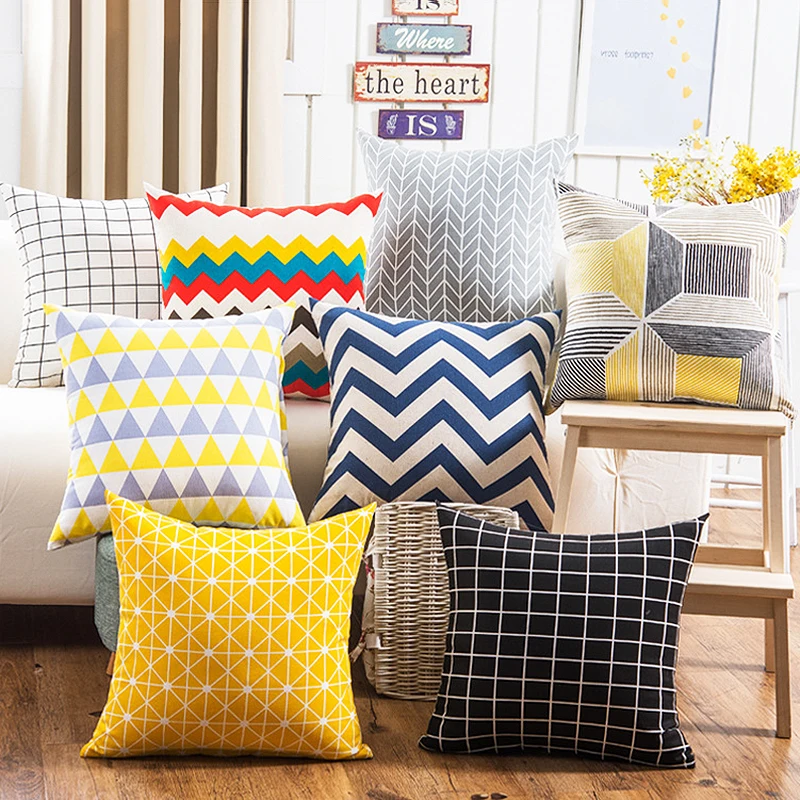 1PC High Quality Geometric Printed Colorful Geometry Pattern 45x45cm Cover Pillow Cases Linen Cotton Pillow Covers
1PC High Quality Geometric Printed Colorful Geometry Pattern 45x45cm Cover Pillow Cases Linen Cotton Pillow Covers