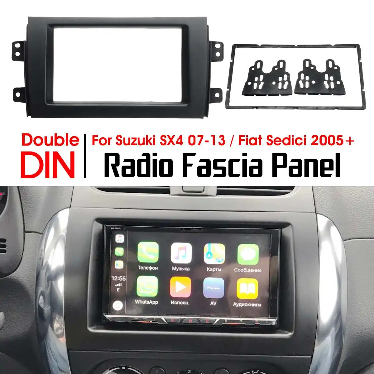 2Din Car Radio Fascia Stereo Player Panel Cover Trim Frame for Suzuki SX4 2007-2013 for Fiat Sedici 2005+
2Din Car Radio Fascia Stereo Player Panel Cover Trim Frame for Suzuki SX4 2007-2013 for Fiat Sedici 2005+