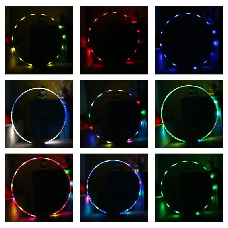 LED Lighting Fitness Circle Changing Light Rechargable Loose Weight Toy Holiday DIY Decorations 300 Kinds Lighting Effects
LED Lighting Fitness Circle Changing Light Rechargable Loose Weight Toy Holiday DIY Decorations 300 Kinds Lighting Effects
