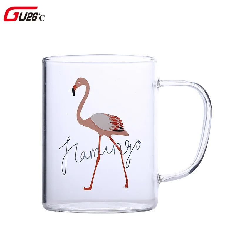 Glass Korean Version Of The Flamingo Cartoon Cute Bring Home Creative Fresh Breakfast Milk Cup Borosilicate Heat-resistant Glass
Glass Korean Version Of The Flamingo Cartoon Cute Bring Home Creative Fresh Breakfast Milk Cup Borosilicate Heat-resistant Glass