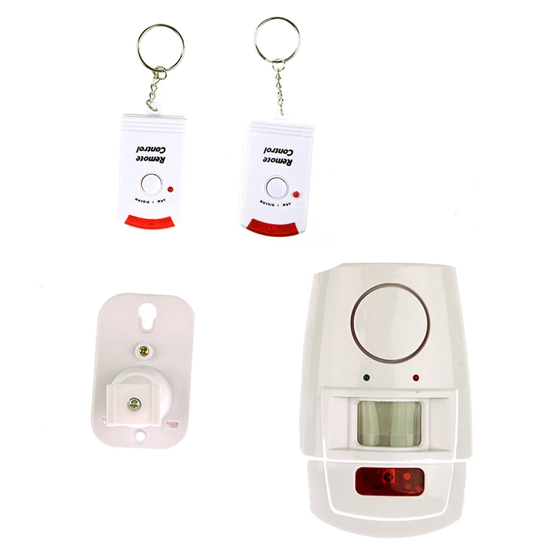 IR Infrared Security Alarm with motion detection alarm detector Radio 2 remote controls
IR Infrared Security Alarm with motion detection alarm detector Radio 2 remote controls