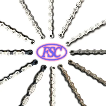 FSC High Quality Bike Chain 1,6,7,8,9,10,11 Speed for MTB/Road Bike 100L/114L/116L /Full hollow half hollow Cheap bicycle chains
FSC High Quality Bike Chain 1,6,7,8,9,10,11 Speed for MTB/Road Bike 100L/114L/116L /Full hollow half hollow Cheap bicycle chains