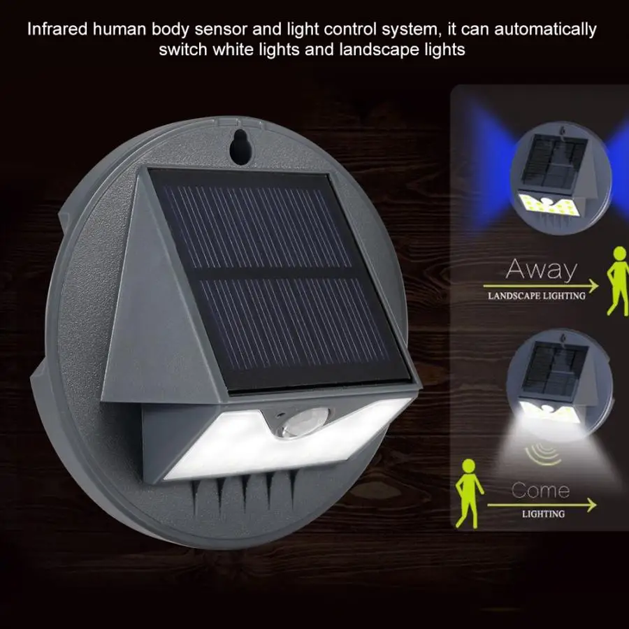 LED Solar Outdoor Wall Light Human Body Sensor Sconce Lamp For Road Garden Corridor Outdoor Led Light
LED Solar Outdoor Wall Light Human Body Sensor Sconce Lamp For Road Garden Corridor Outdoor Led Light