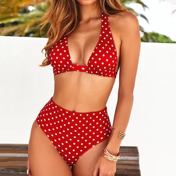 Sexy Print Dot High Waisted Large Size Swimsuit Push Up Bikini Women Swimwear Summer 2019 Swim Bathing Suit Beach Swimming Suit
Sexy Print Dot High Waisted Large Size Swimsuit Push Up Bikini Women Swimwear Summer 2019 Swim Bathing Suit Beach Swimming Suit