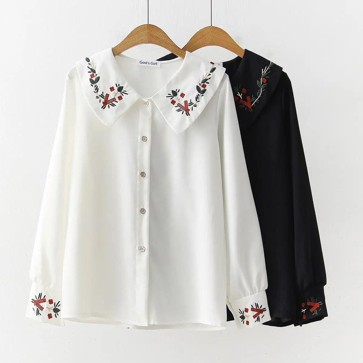 2019 Spring New Women Long Sleeve Floral Embroidery Chiffon Shirt Blouses Wthite Casual Solid Office Blouse Tops
2019 Spring New Women Long Sleeve Floral Embroidery Chiffon Shirt Blouses Wthite Casual Solid Office Blouse Tops