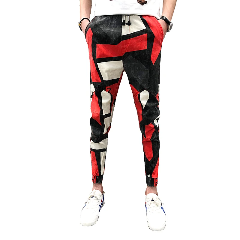 2019 Summer Fashion Brand New Pantalon Hombre Mens Joggers Pants Casual Slim Fit Ankle Length Print Harem Pants Men Trousers
2019 Summer Fashion Brand New Pantalon Hombre Mens Joggers Pants Casual Slim Fit Ankle Length Print Harem Pants Men Trousers