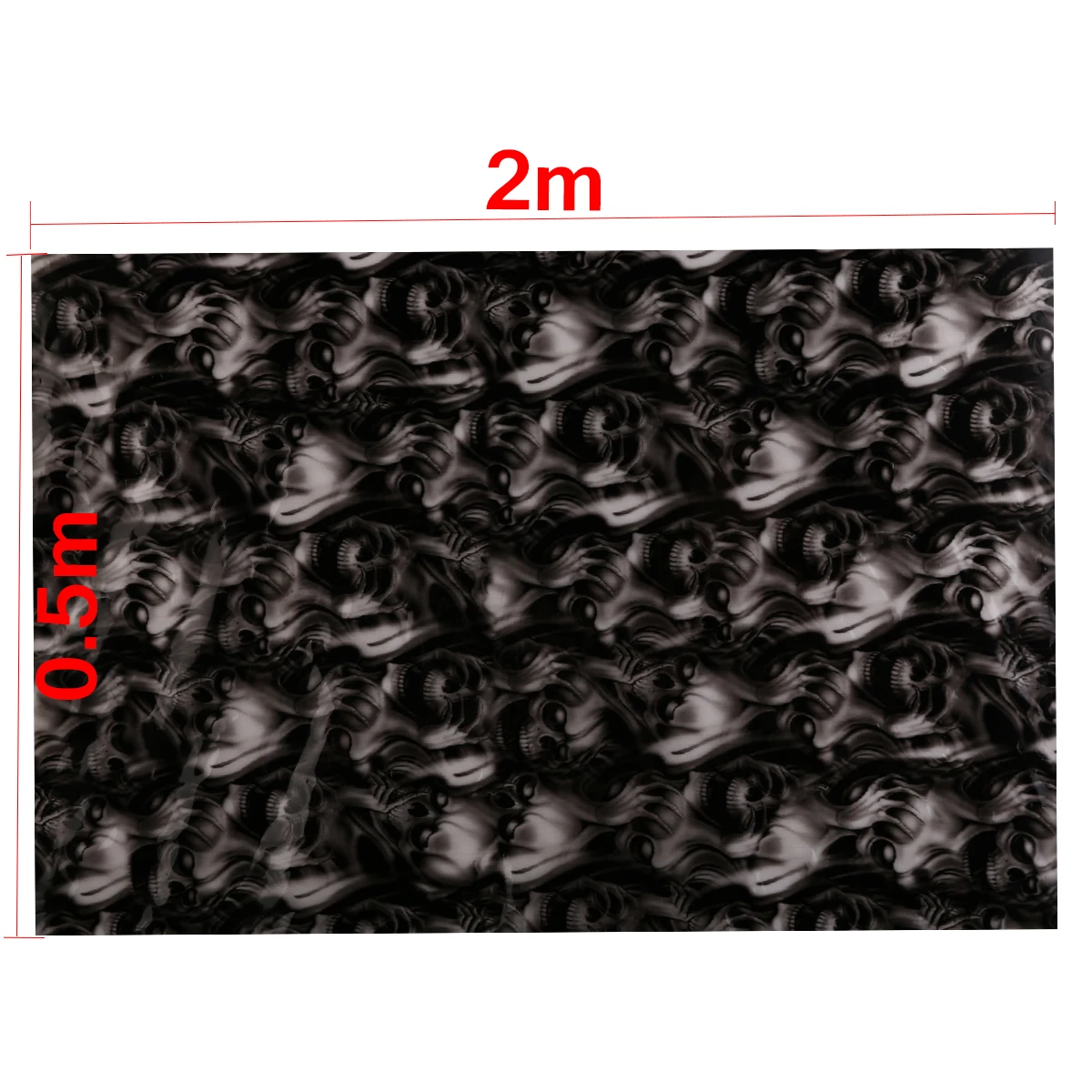 1pc Water Transfer Film PVA Dipping Skulls Hydrographics Printing Skeleton Film 0.5 x 2m for Home Door Window Floor Decor
1pc Water Transfer Film PVA Dipping Skulls Hydrographics Printing Skeleton Film 0.5 x 2m for Home Door Window Floor Decor