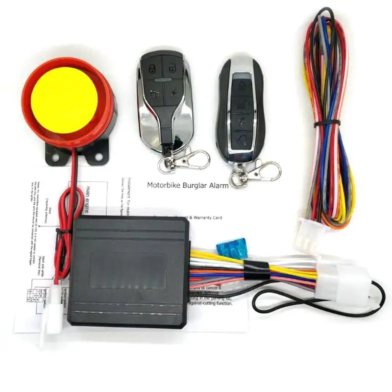 12V Motorcycle Bike Burglar Alarm System Universal Double Flash Search Hor Anti-theft Security Alarm Remote Control Engine Start
12V Motorcycle Bike Burglar Alarm System Universal Double Flash Search Hor Anti-theft Security Alarm Remote Control Engine Start