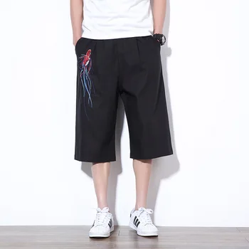 #4509 Retro Cotton Linen Shorts Men Summer Embroidery Knee-length Short Trousers Male Black Loose Plus Size 5XL Board Shorts
#4509 Retro Cotton Linen Shorts Men Summer Embroidery Knee-length Short Trousers Male Black Loose Plus Size 5XL Board Shorts