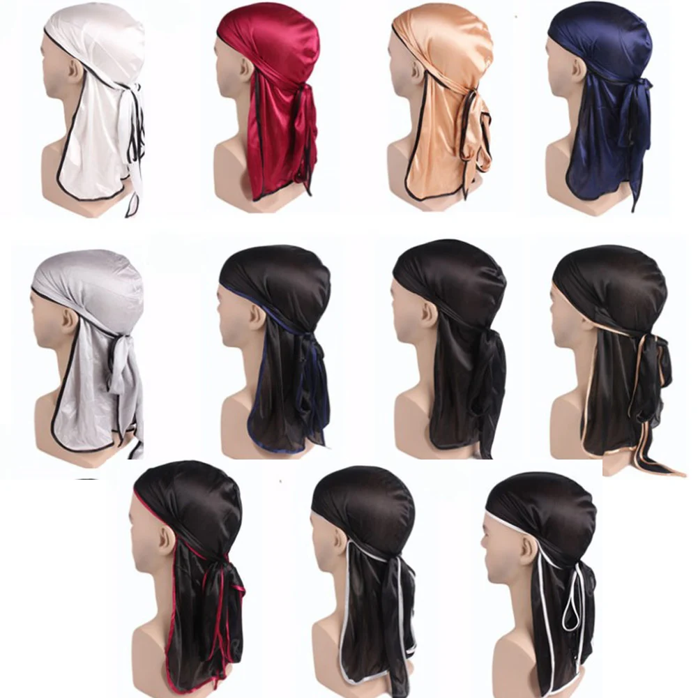 Men Women Silky Durags Biker Bandanna Doo Rag Satin Turban Hat Headband Breathable Long Tail Headwrap Adjustable Cap Bandanas
Men Women Silky Durags Biker Bandanna Doo Rag Satin Turban Hat Headband Breathable Long Tail Headwrap Adjustable Cap Bandanas