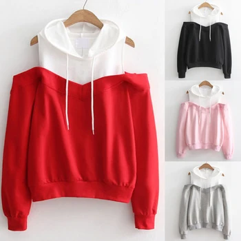 Hirigin 2019 Women Long Sleeve Cold Shoulder Hoodie Sweatshirt Hooded Jumper Pullover
Hirigin 2019 Women Long Sleeve Cold Shoulder Hoodie Sweatshirt Hooded Jumper Pullover