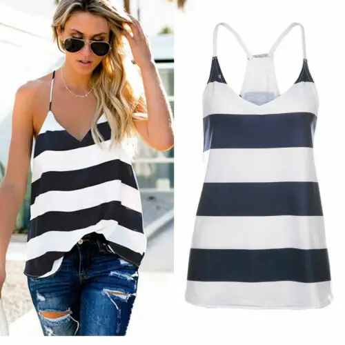 2019 Women Casual Loose Vest Camis Tees Crop Tops Ladies Summer Cotton Striped Sleeveless Tees Tanks Tops Camis Bandeau
2019 Women Casual Loose Vest Camis Tees Crop Tops Ladies Summer Cotton Striped Sleeveless Tees Tanks Tops Camis Bandeau