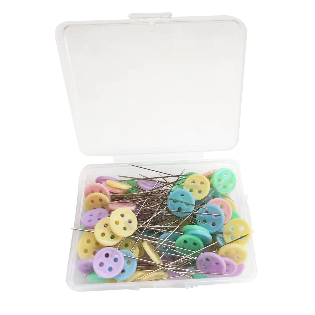 100pcs/lot Head Pins Decorative Quilting Cute Straight Button Head Pins Flat Head Pins Sewing Head Pins for DIY Projects Crafts
100pcs/lot Head Pins Decorative Quilting Cute Straight Button Head Pins Flat Head Pins Sewing Head Pins for DIY Projects Crafts