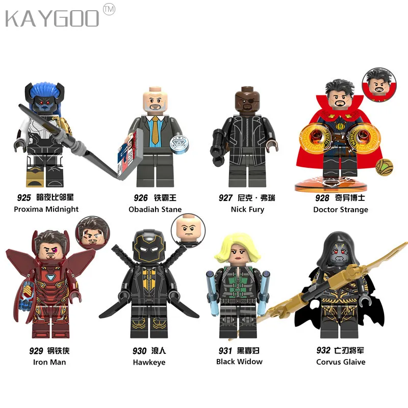 X0215 Super Hero Avengers Nick Fury Figure Obadiah Stane Iron Man Doctor Strange Hawkeye Building Blocks Sets Models Brick Toys
X0215 Super Hero Avengers Nick Fury Figure Obadiah Stane Iron Man Doctor Strange Hawkeye Building Blocks Sets Models Brick Toys