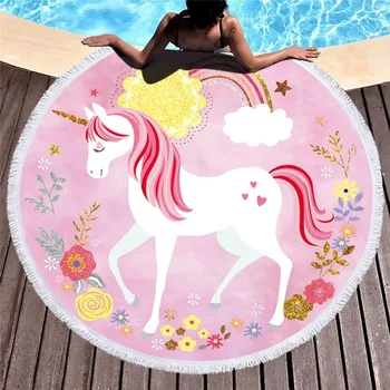 XC USHIO Cartoon Unicorn Round Beach Towel With Tassel Kids 450g Microfiber Tapestry 150cm Bath Towel Yoga Picnic Blanket Carpet
XC USHIO Cartoon Unicorn Round Beach Towel With Tassel Kids 450g Microfiber Tapestry 150cm Bath Towel Yoga Picnic Blanket Carpet