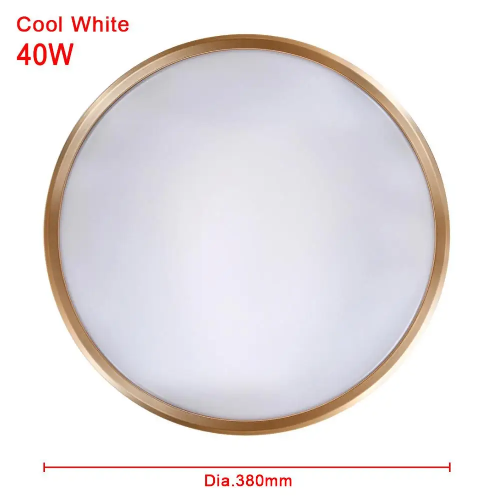 40W LED Ceiling Lights Dia 380mm Aluminum+Acrylic High Brightness Cool White For Living Room Bedroom Gold
40W LED Ceiling Lights Dia 380mm Aluminum+Acrylic High Brightness Cool White For Living Room Bedroom Gold
