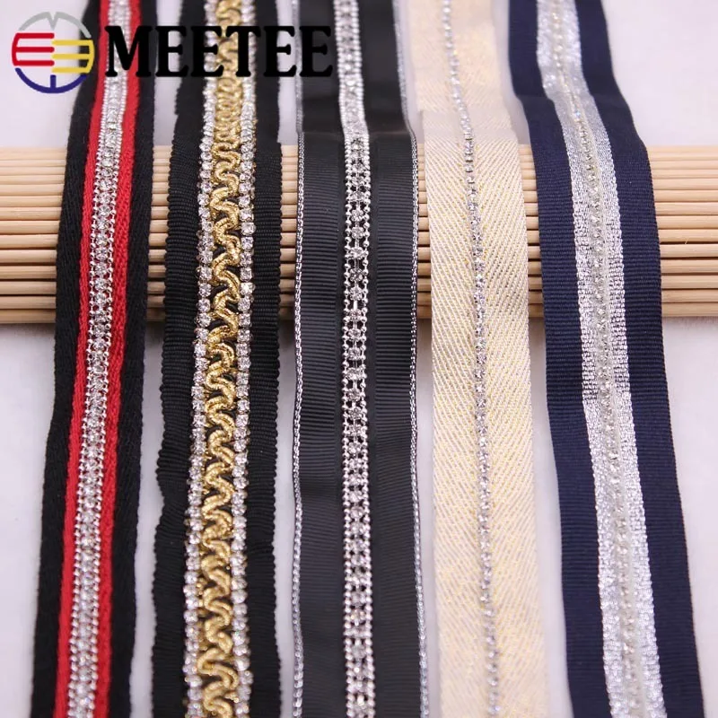 Meetee 4Meters 19-25mm Rhinestone Chain Webbing Lace DIY Sweing Clothing Accessories Home Textile Headwear RibbonBD238
Meetee 4Meters 19-25mm Rhinestone Chain Webbing Lace DIY Sweing Clothing Accessories Home Textile Headwear RibbonBD238