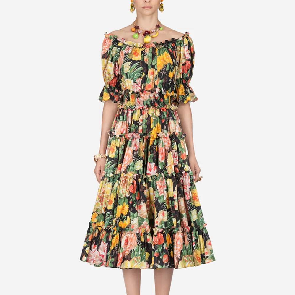 Celebrity Runway Dress Women Fashion 2019 Ruffles Sexy Slash Neck Elastic Waist Beach Vacation Long Dresses Ladies Plus Size
Celebrity Runway Dress Women Fashion 2019 Ruffles Sexy Slash Neck Elastic Waist Beach Vacation Long Dresses Ladies Plus Size