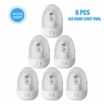 6X12V Roof LED Ceiling Dome Light for Campervan Motorhome RV Switch On/Off 4000K White Light
6X12V Roof LED Ceiling Dome Light for Campervan Motorhome RV Switch On/Off 4000K White Light