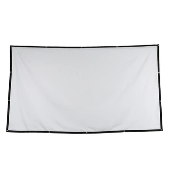 Folded Projection Screen 16:9 Polyester 84 Inch Outdoor Gaming Durable Portable Movie Screen
Folded Projection Screen 16:9 Polyester 84 Inch Outdoor Gaming Durable Portable Movie Screen