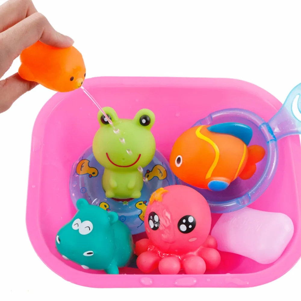 Cute Animal Baby Bath Toys for Children ABS Float Squeeze Sound Dabbling Toys Kids Bathing Toy Bathroom Pinch 9pcs Toy 
Cute Animal Baby Bath Toys for Children ABS Float Squeeze Sound Dabbling Toys Kids Bathing Toy Bathroom Pinch 9pcs Toy